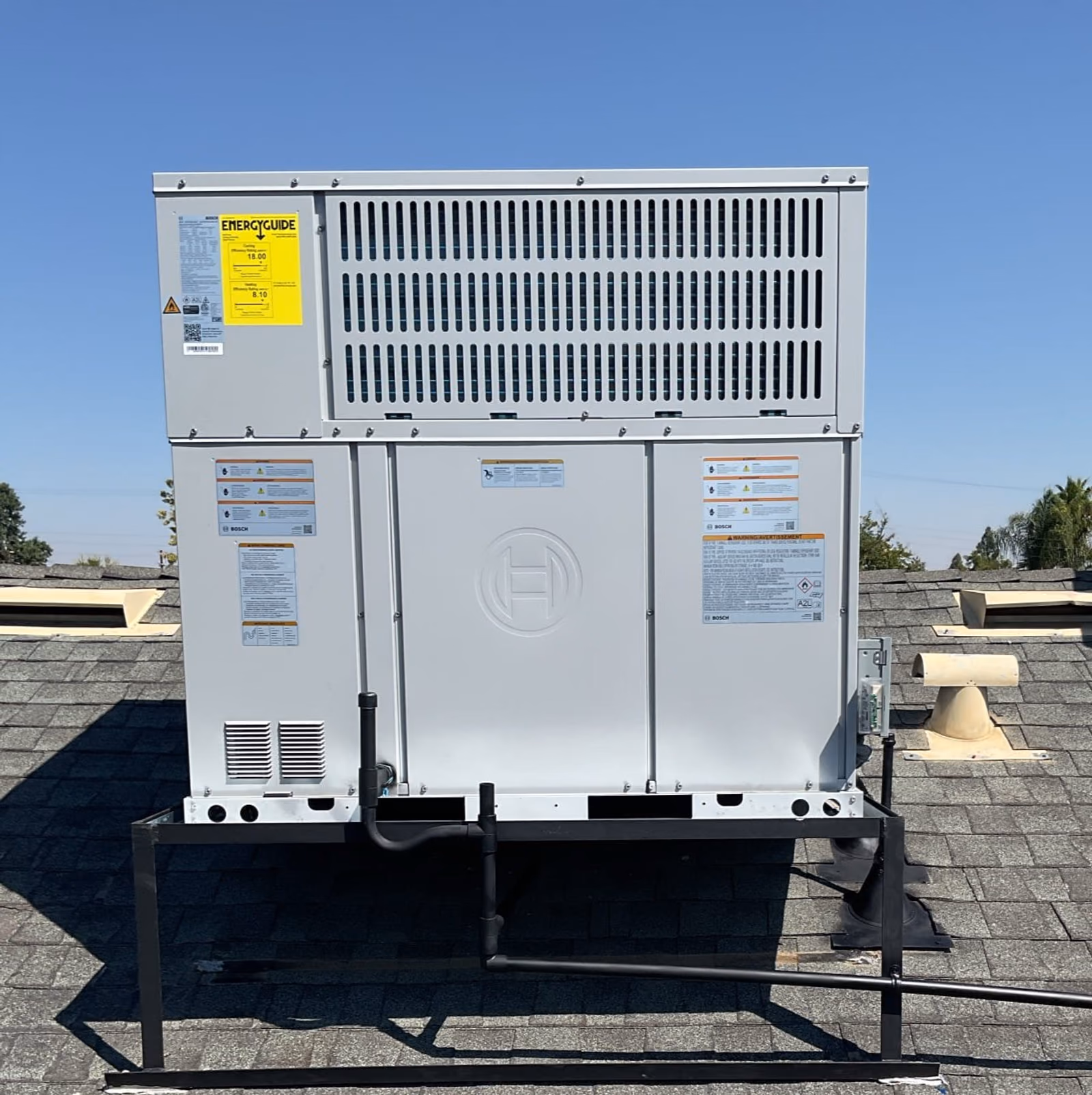 Bosch heat pump install