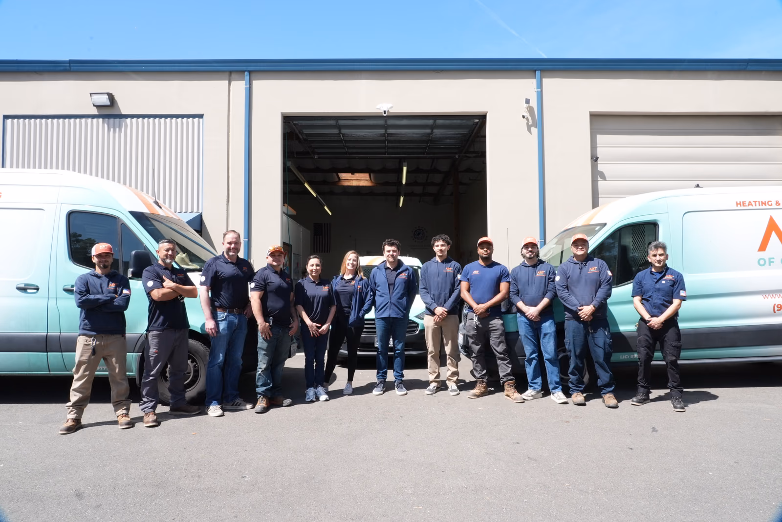 The Art of Comfort crew in Pleasanton