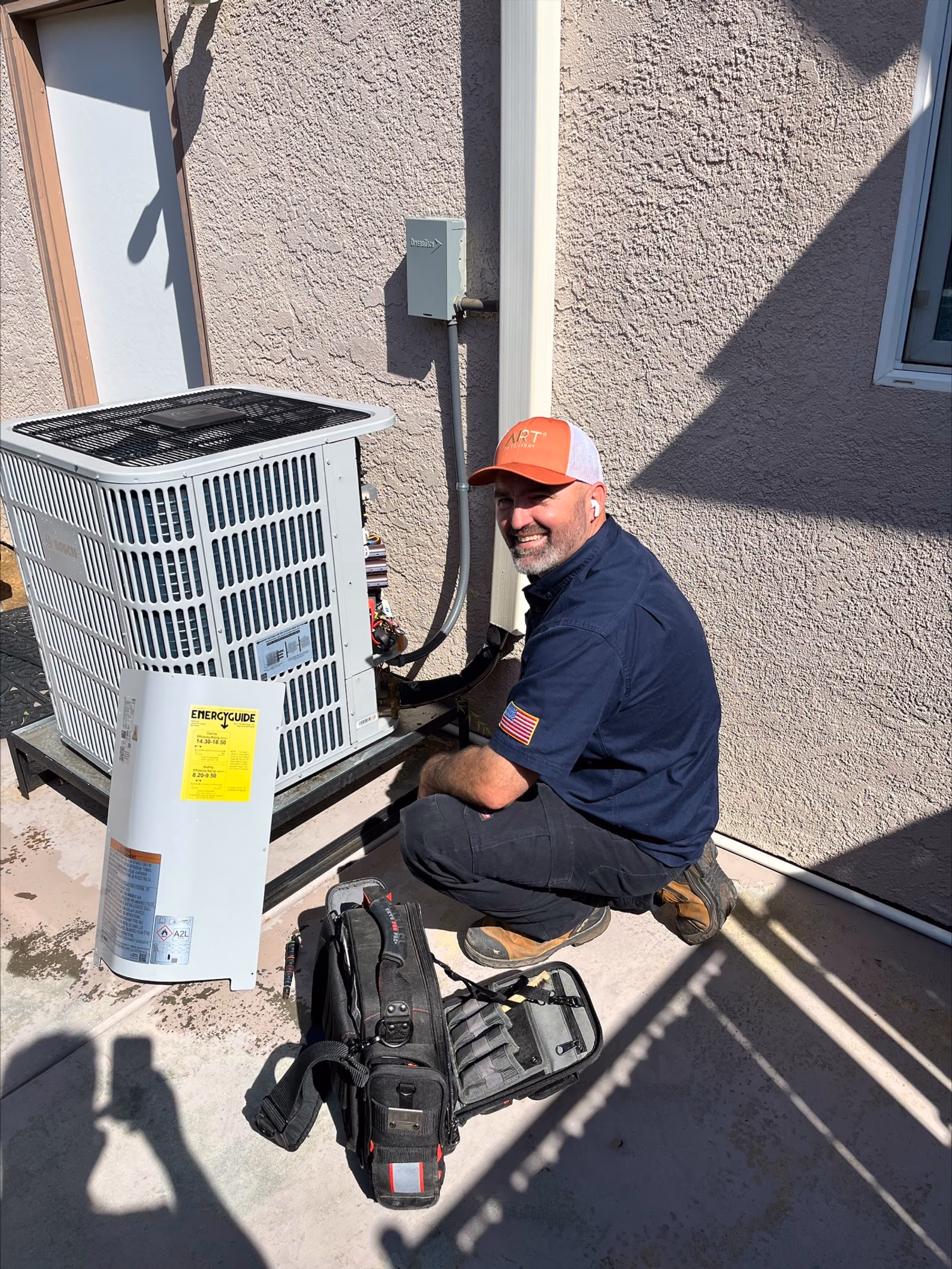 Eric on a service call