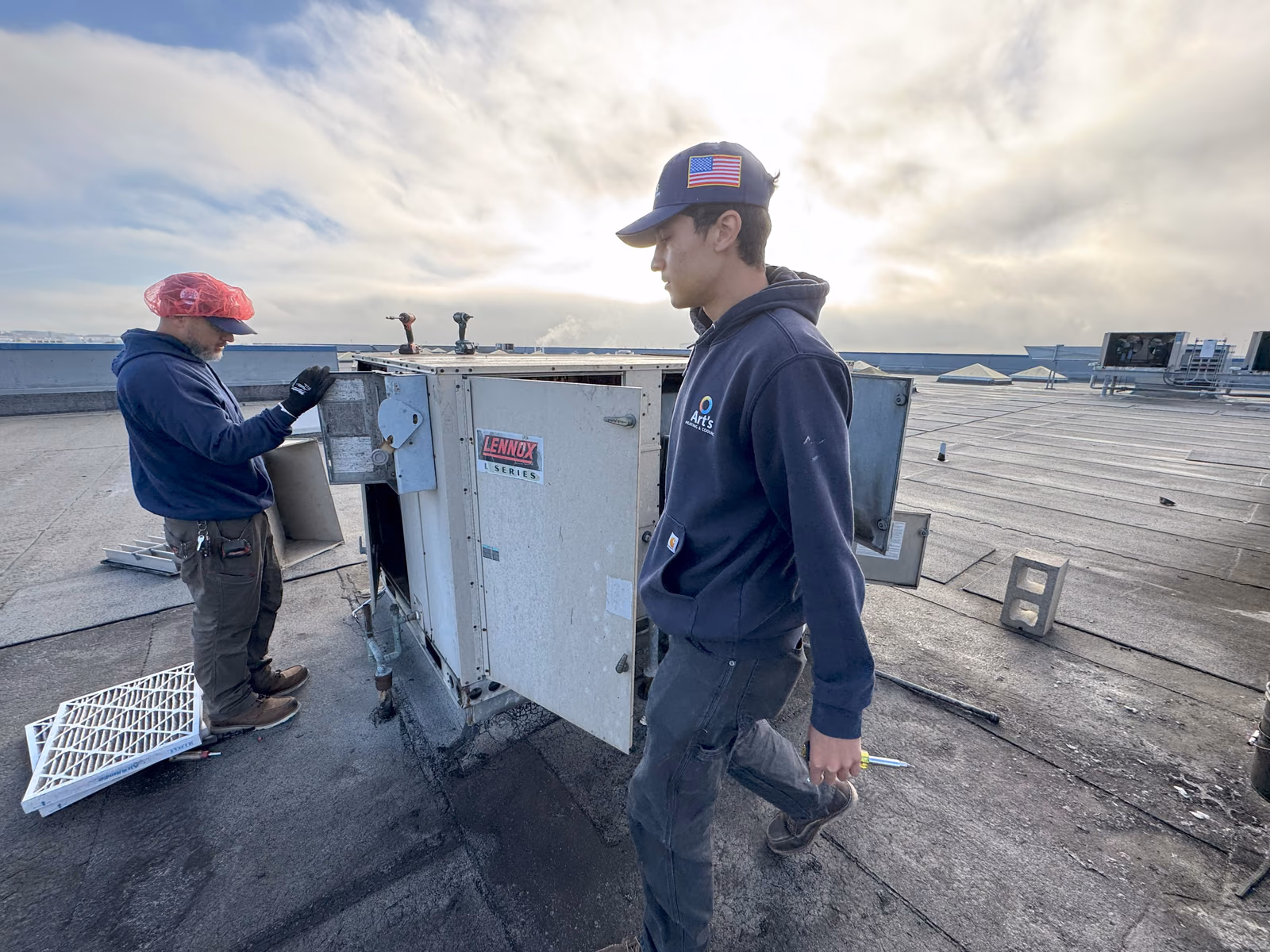 Rooftop unit service